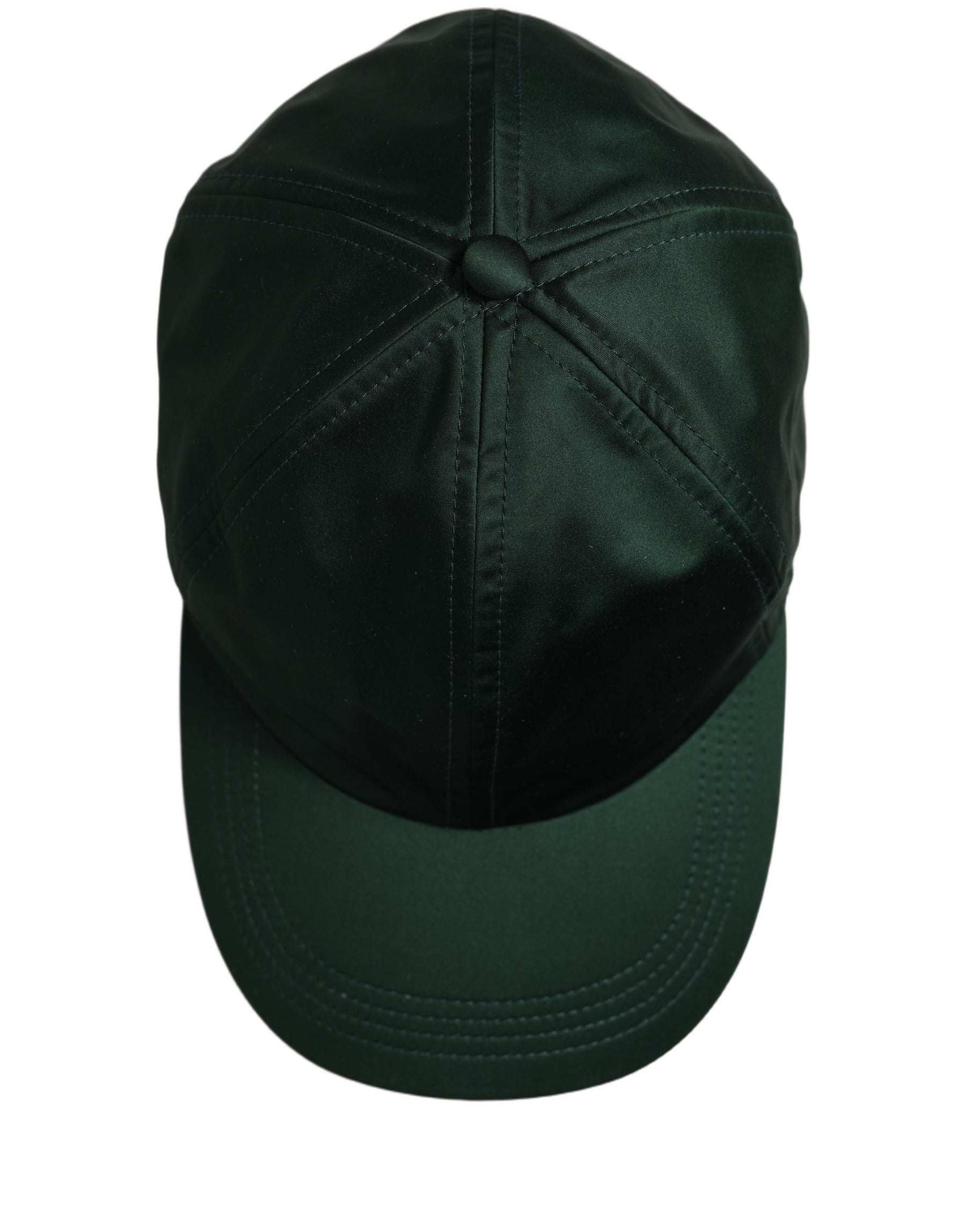 Dolce & Gabbana Men Deep Green Cotton Baseball Cap 6 Panels Hat | Regal Royce