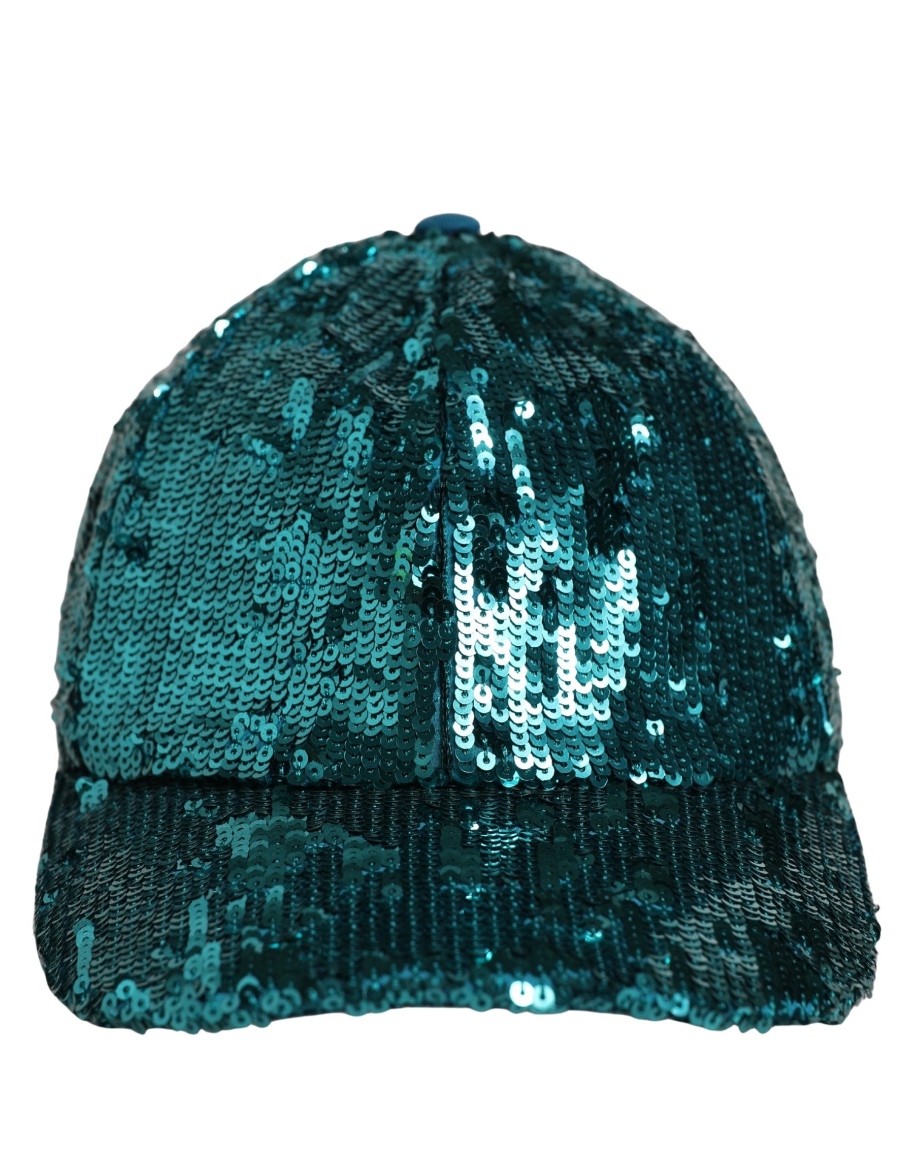 Dolce & Gabbana Men Green Cotton Sequin Baseball Cap 6 Panels Hat | Regal Royce
