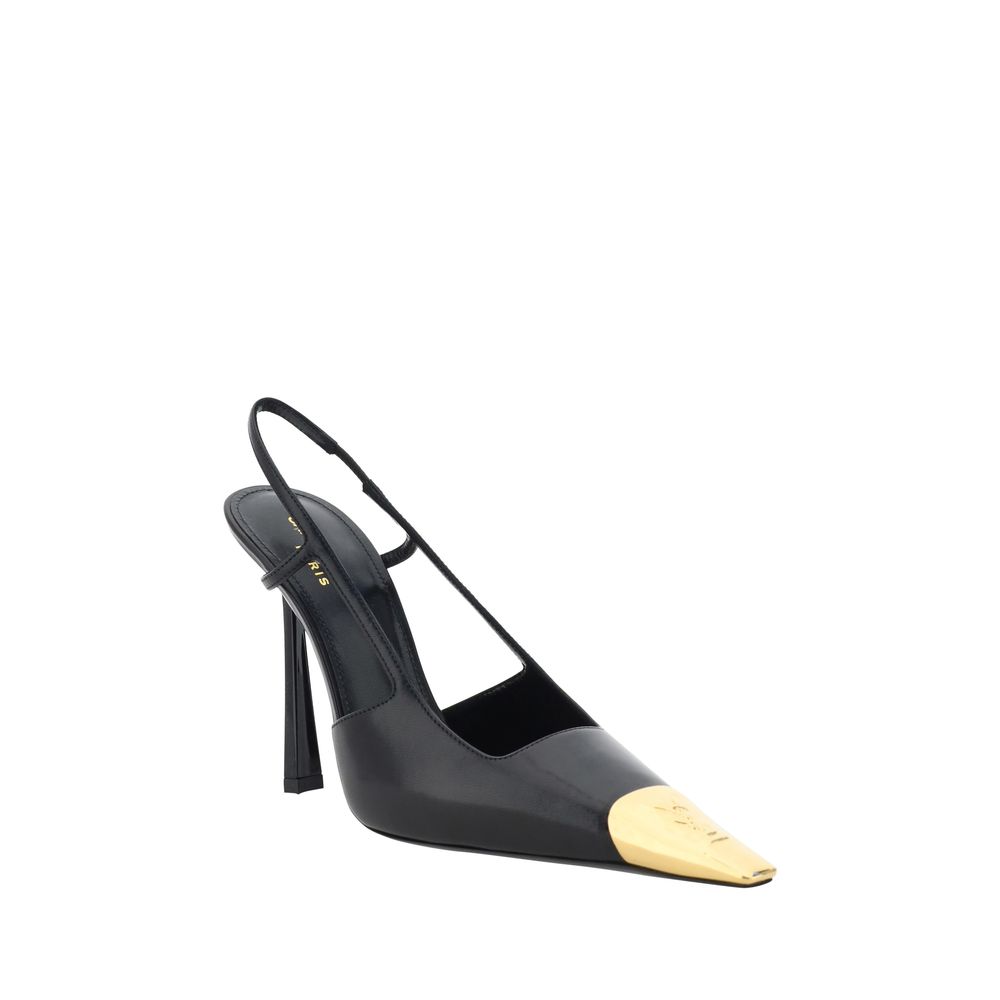 Saint Laurent Black Lamb Ovis Aries Aries High Heel Pumps | Regal Royce