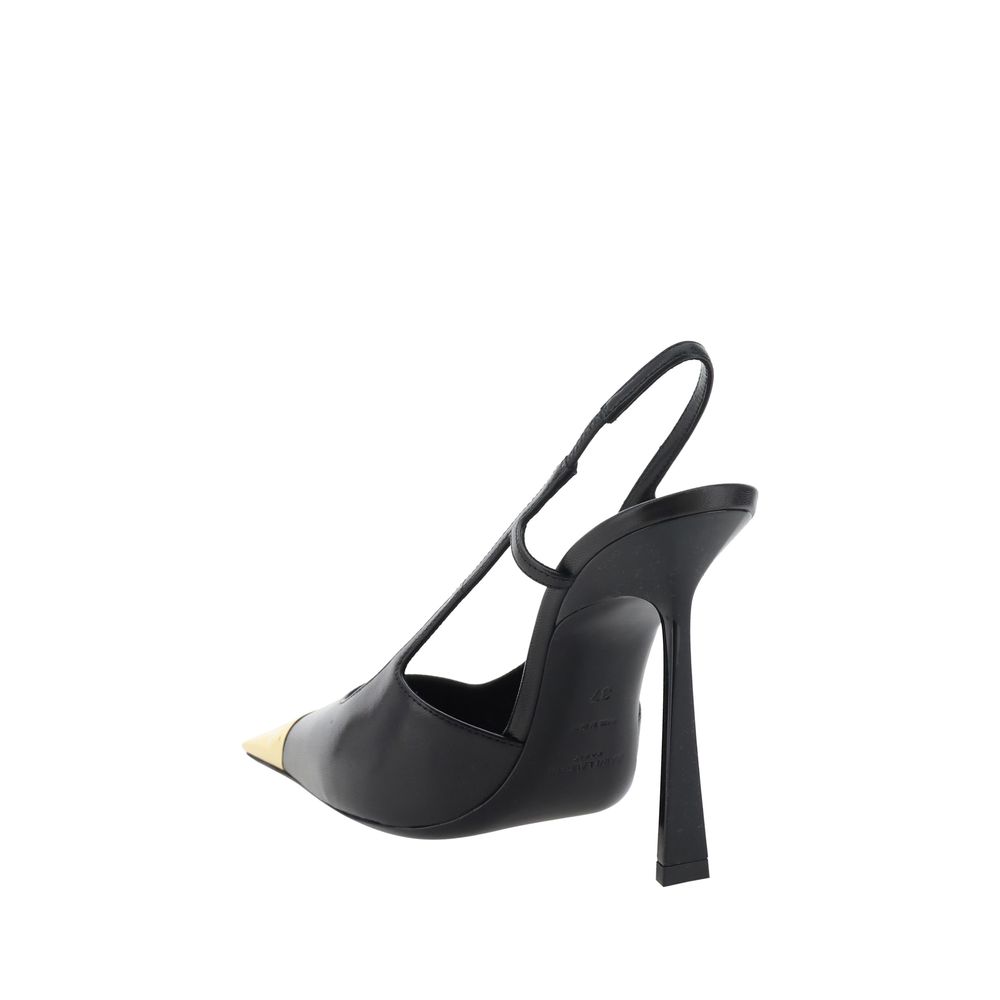 Saint Laurent Black Lamb Ovis Aries Aries High Heel Pumps | Regal Royce
