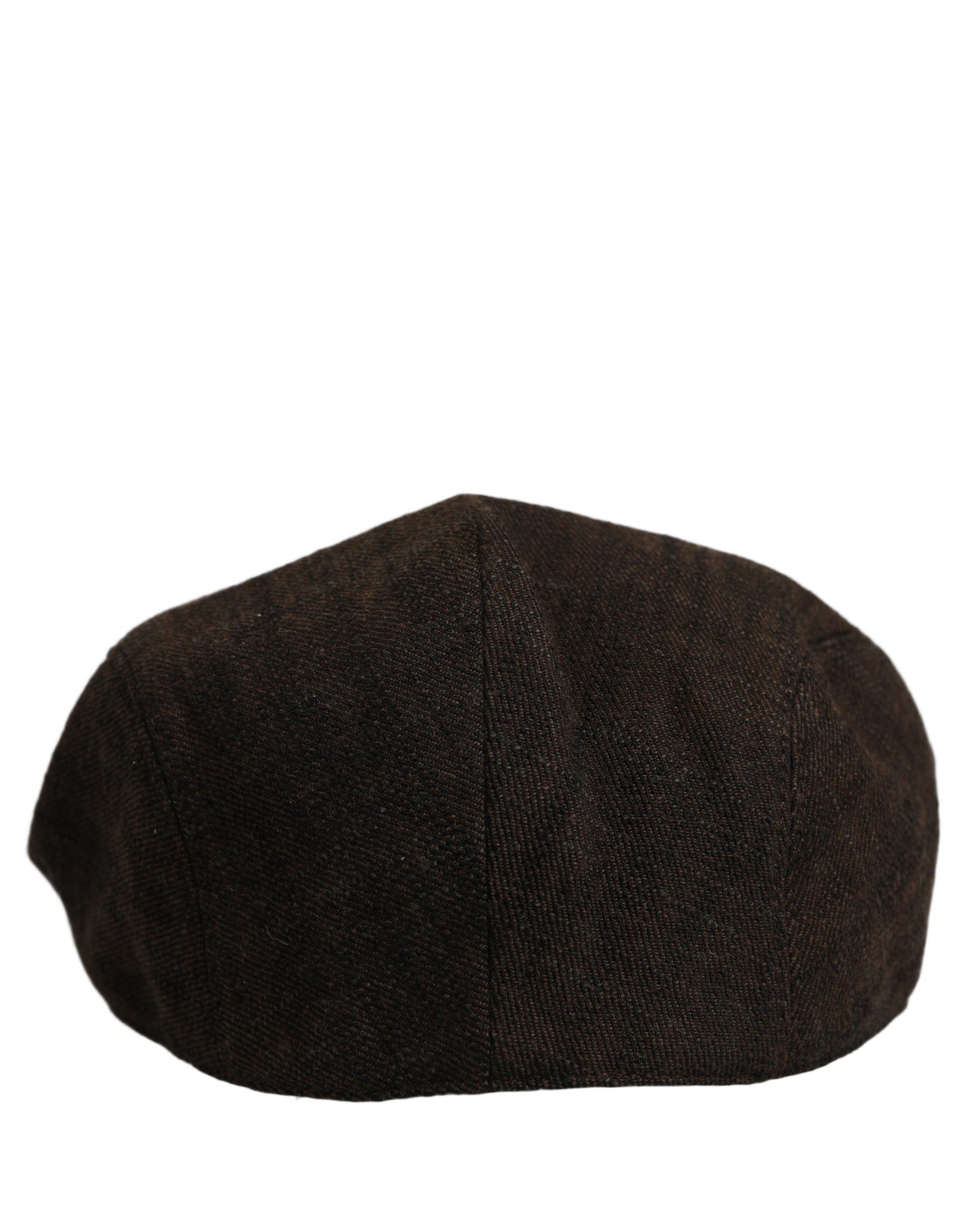 Dolce & Gabbana Men Brown Cotton Flat Cloth Newsboy Cap Hat | Regal Royce