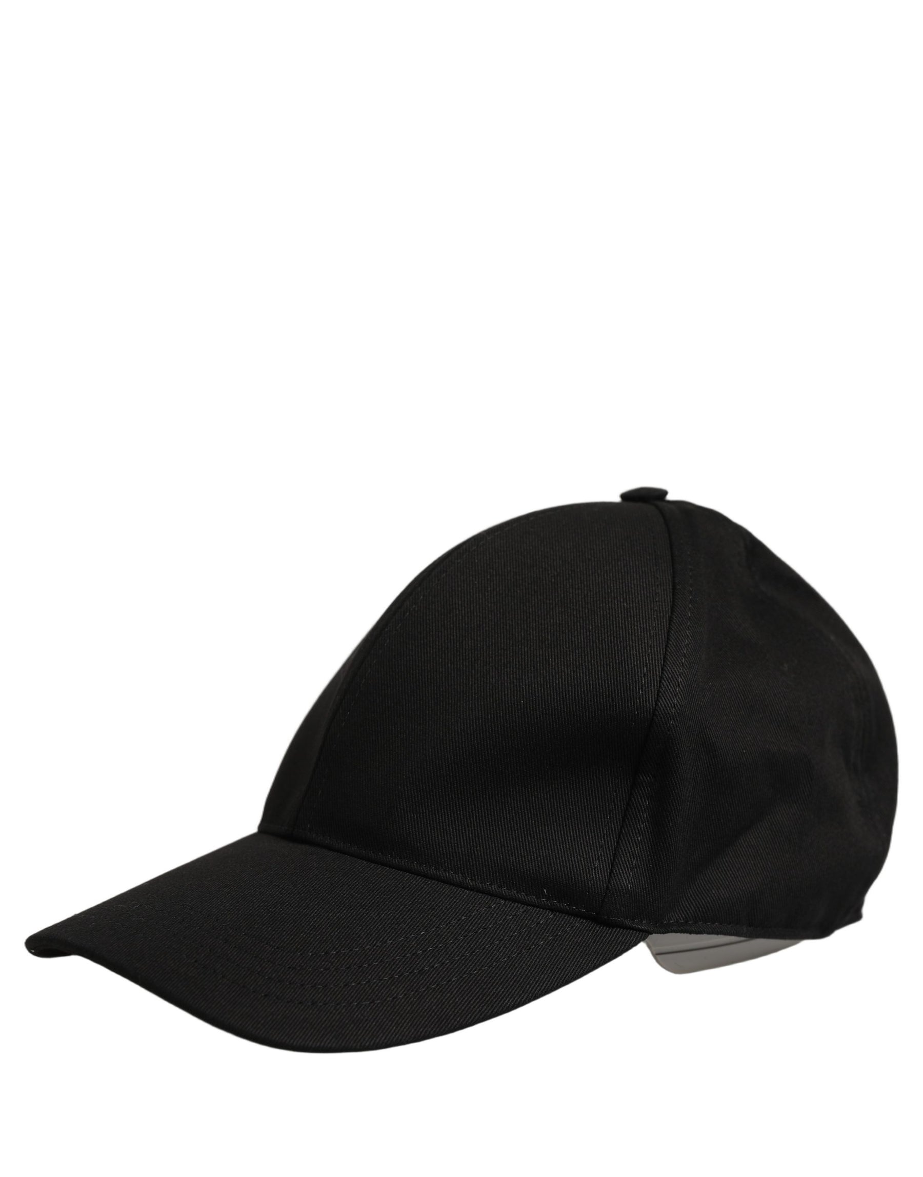 Dolce & Gabbana Men Black Cotton Baseball Capello 6 Panels Hat | Regal Royce
