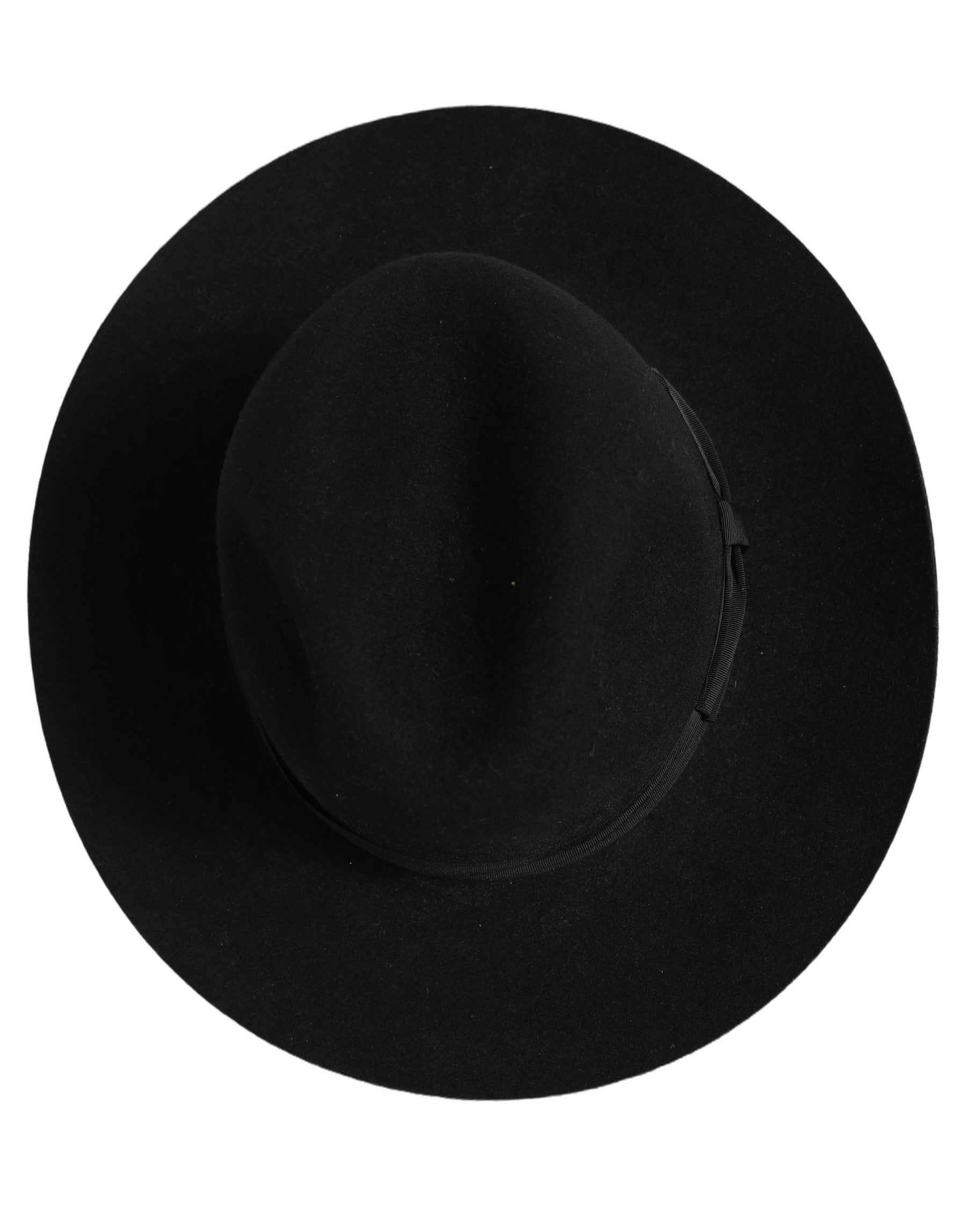 Dolce & Gabbana Men Black Classic Wide Brim Fedora Capello Hat | Regal Royce