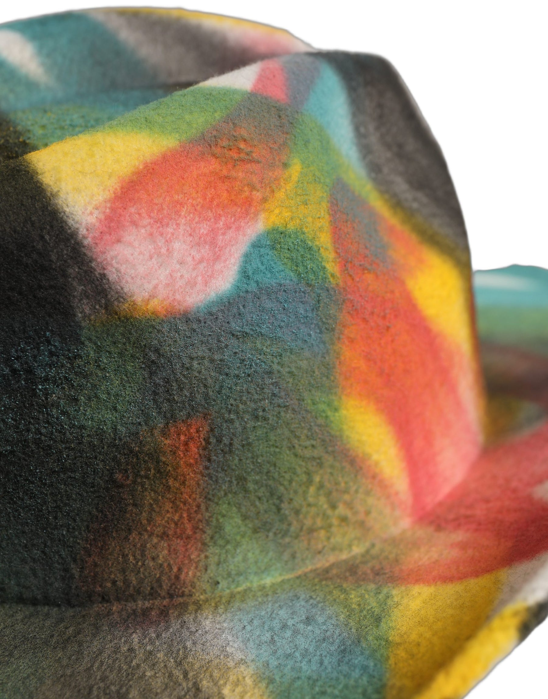 Dolce & Gabbana Men White Graffiti Wide Brim Fedora Capello Hat | Regal Royce