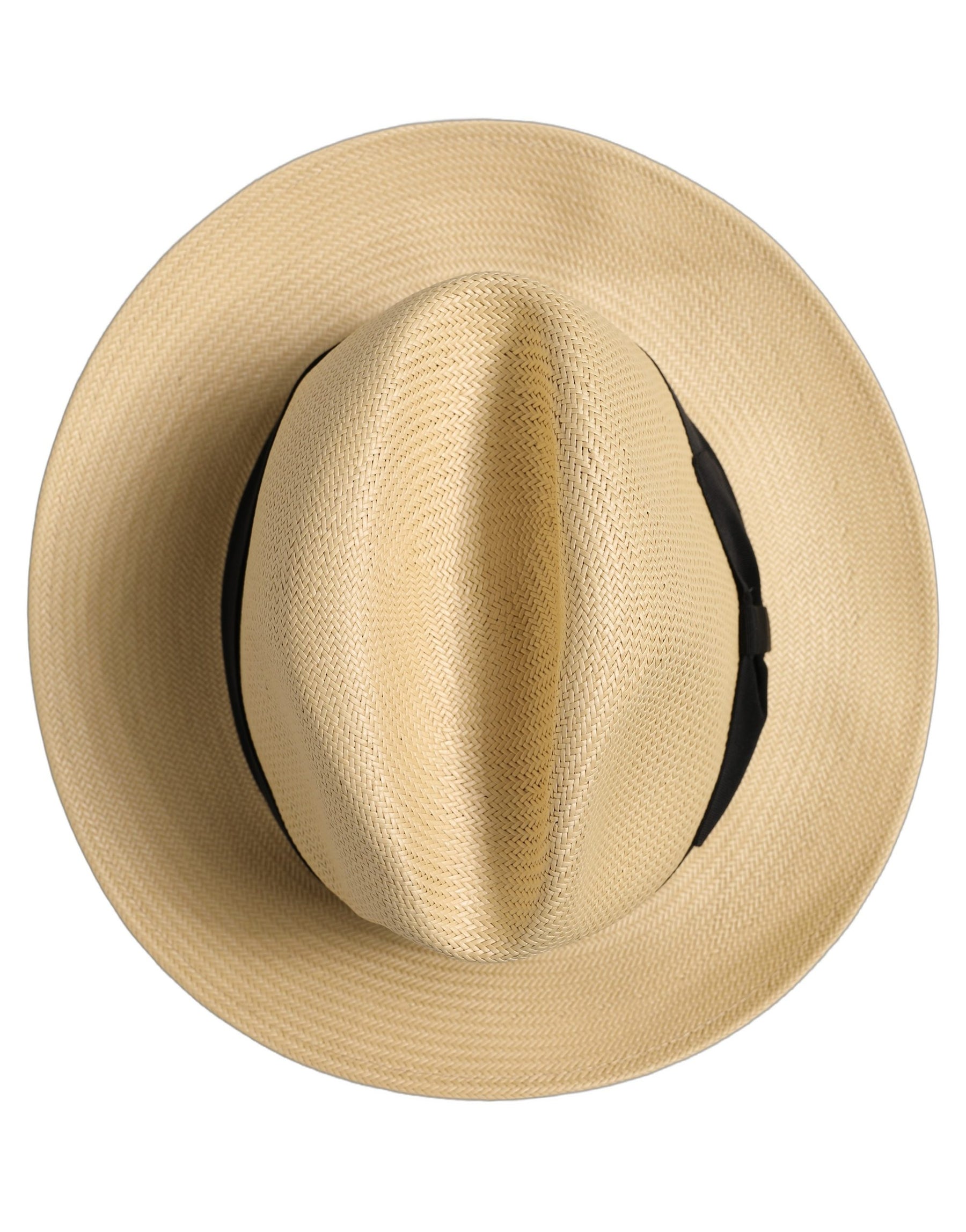 Dolce & Gabbana Men Beige Paper Straw Fedora Panama Capello Hat | Regal Royce