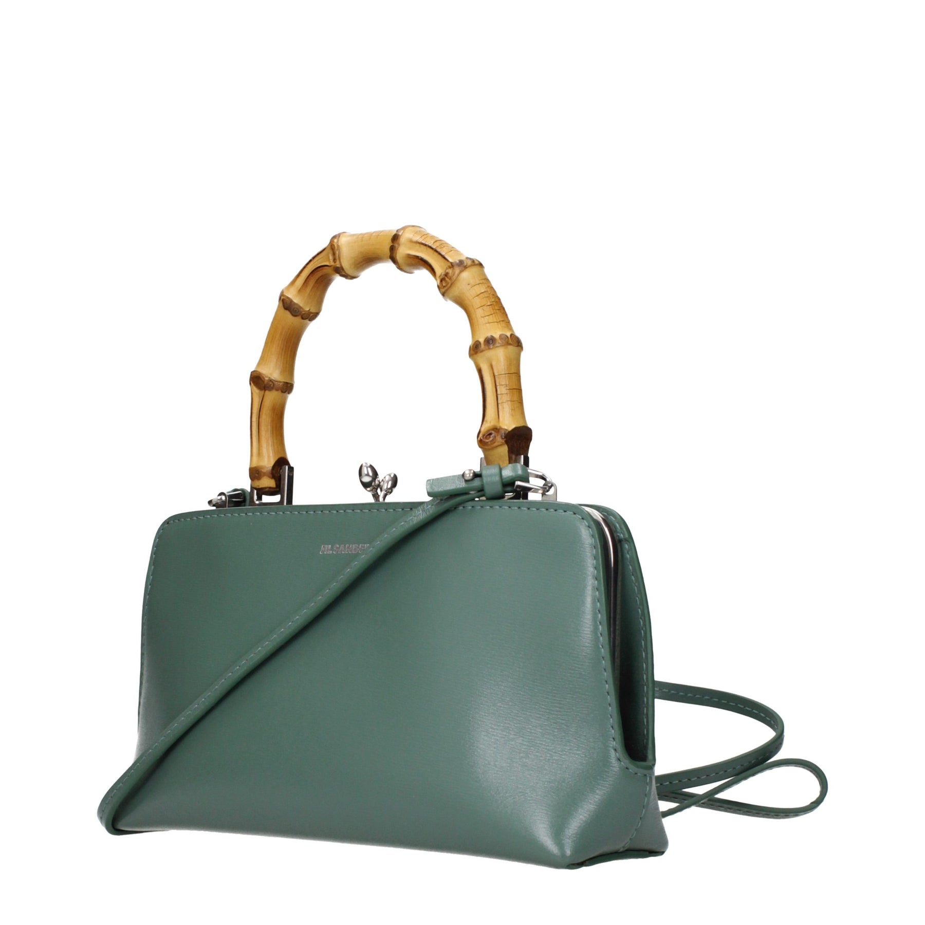 Jil Sander Green Leather Handbag | Regal Royce