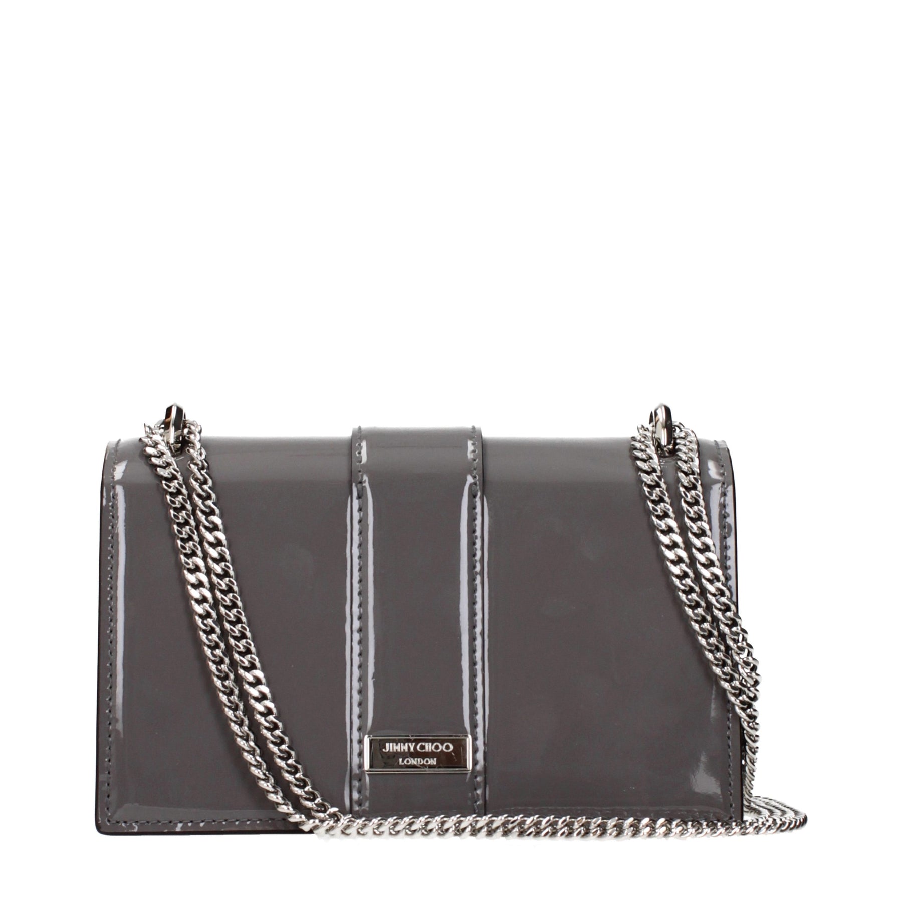 Jimmy Choo Gray Leather Shoulder Bag | Regal Royce