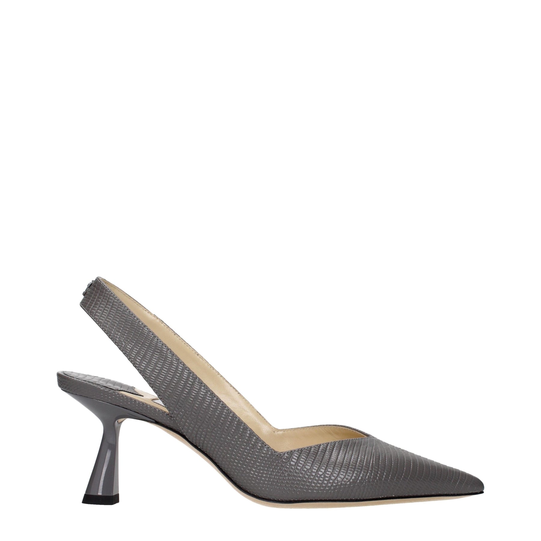 Jimmy Choo Gray Leather High Heel Pumps | Regal Royce