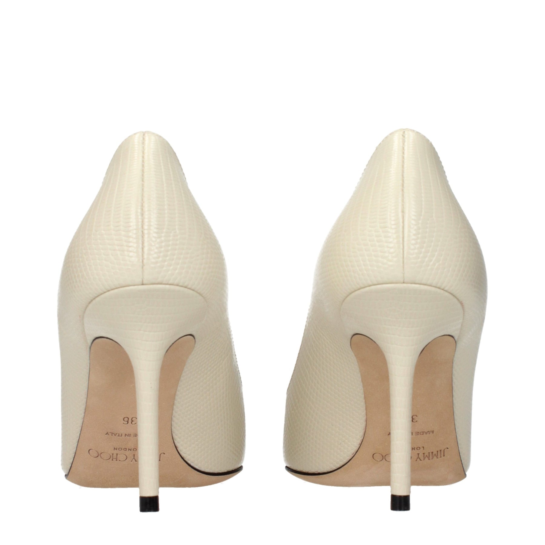 Jimmy Choo Beige Leather High Heel Pumps | Regal Royce