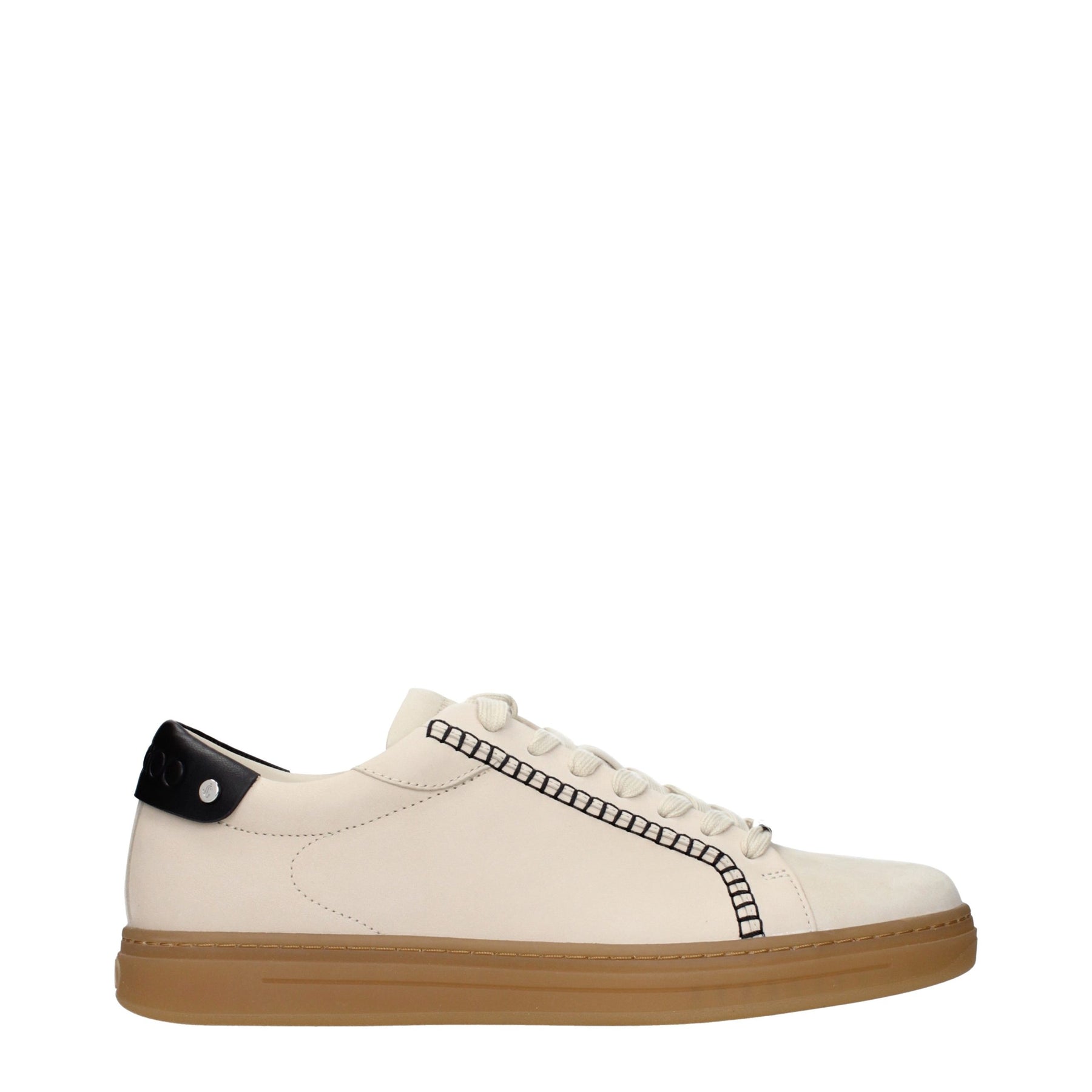 Jimmy Choo Beige Leather Sneakers | Regal Royce