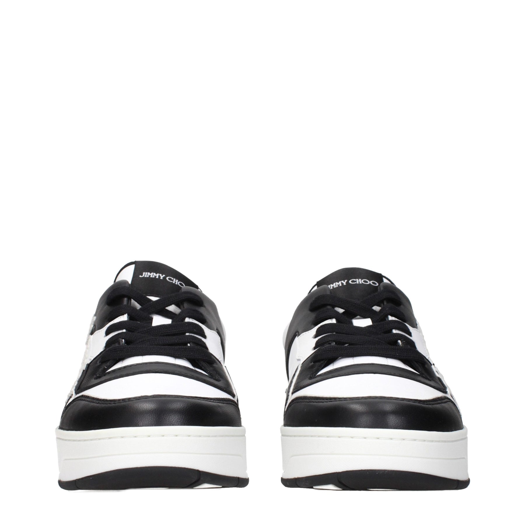 Jimmy Choo Black Leather Sneakers | Regal Royce
