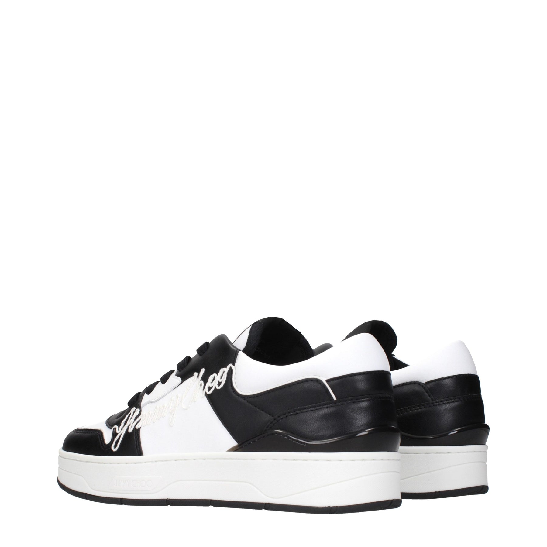 Jimmy Choo Black Leather Sneakers | Regal Royce