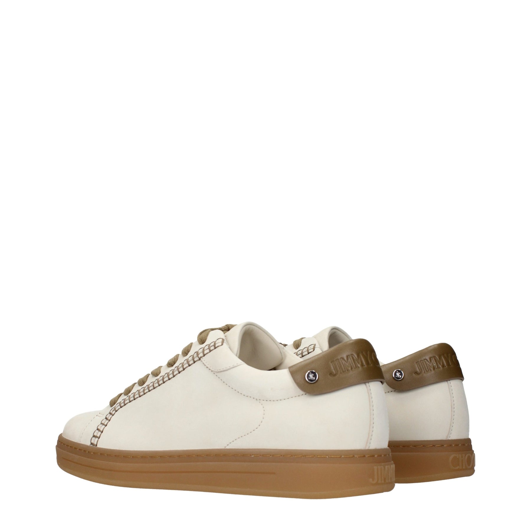 Jimmy Choo Beige Leather Sneakers | Regal Royce