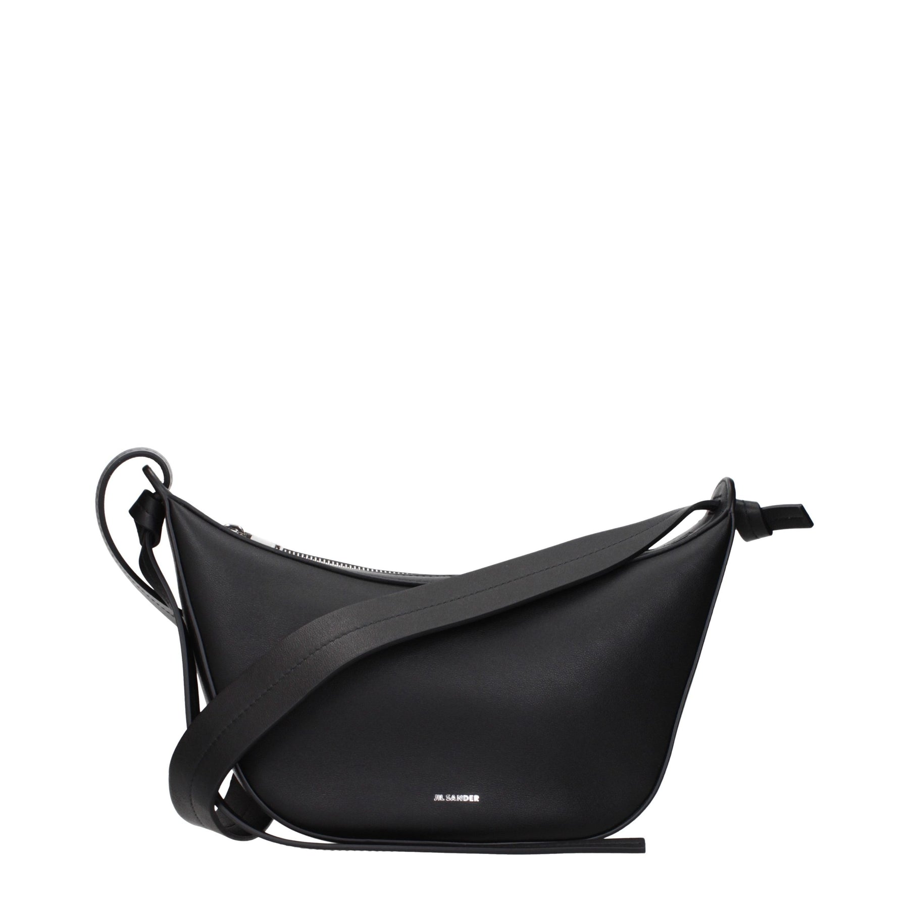 Jil Sander Black Leather Shoulder Bag | Regal Royce