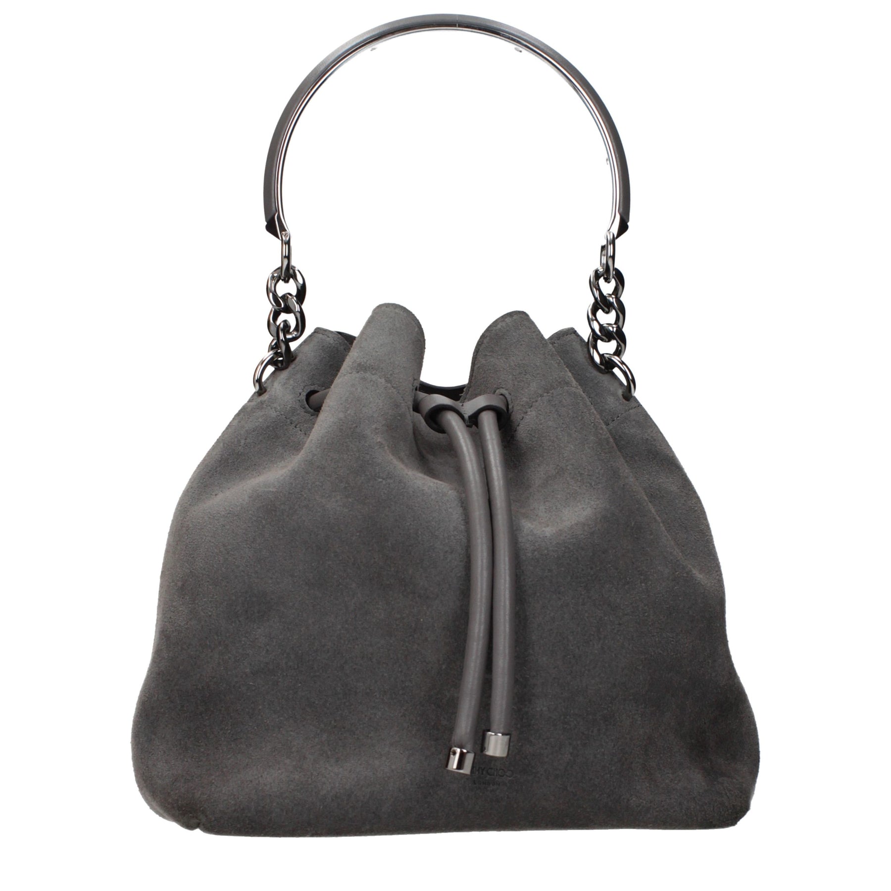 Jimmy Choo Gray Leather Handbag | Regal Royce