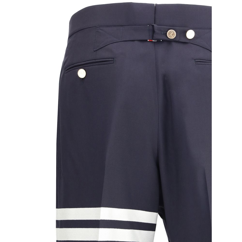 Thom Browne Blue Wool Oves Aries Pants | Regal Royce
