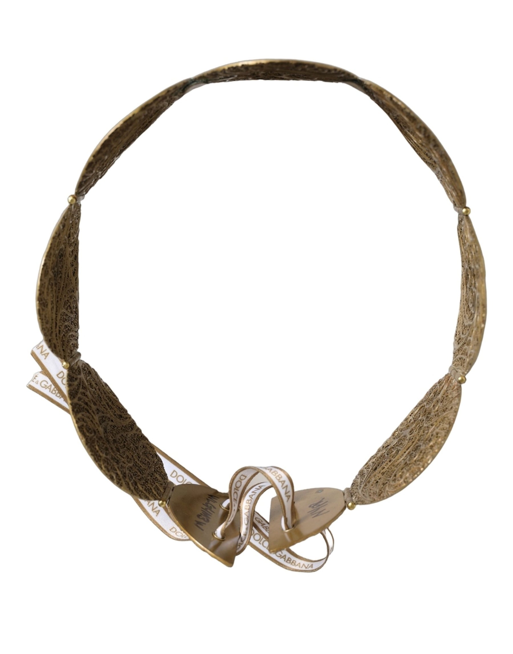 Dolce & Gabbana Gold Tone Brass Coin Metal Waist Cintura Belt | Regal Royce