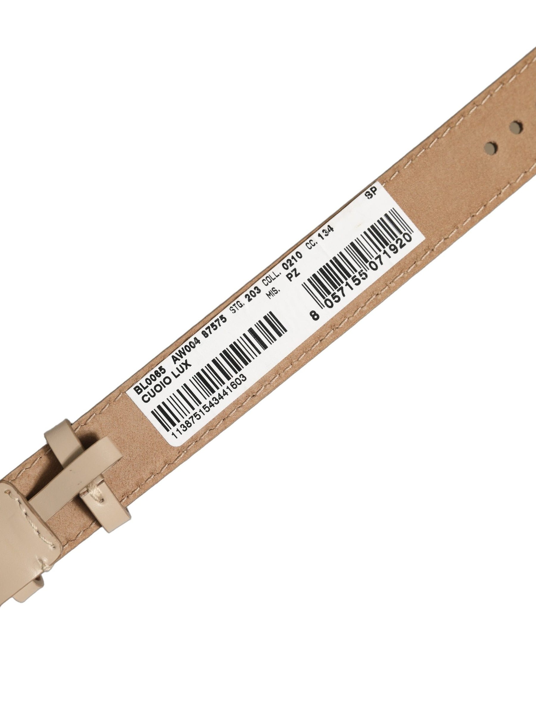 Dolce & Gabbana Beige Calfskin Leather Gold Buckle Belt Strap Bracelet | Regal Royce