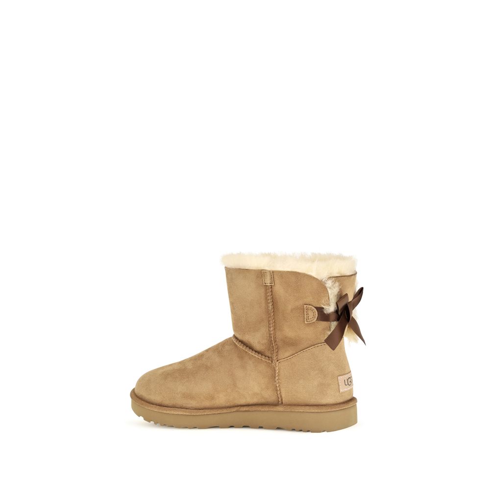 UGG Beige Leather Ankle Boots | Regal Royce