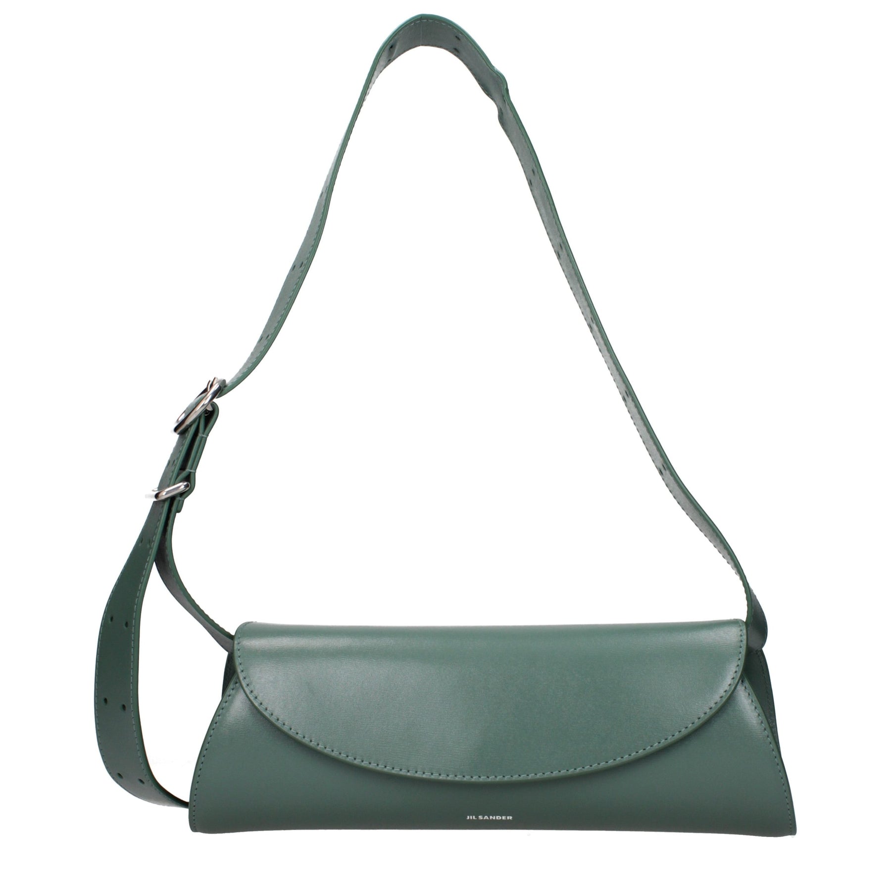 Jil Sander Green Leather Crossbody Bag | Regal Royce