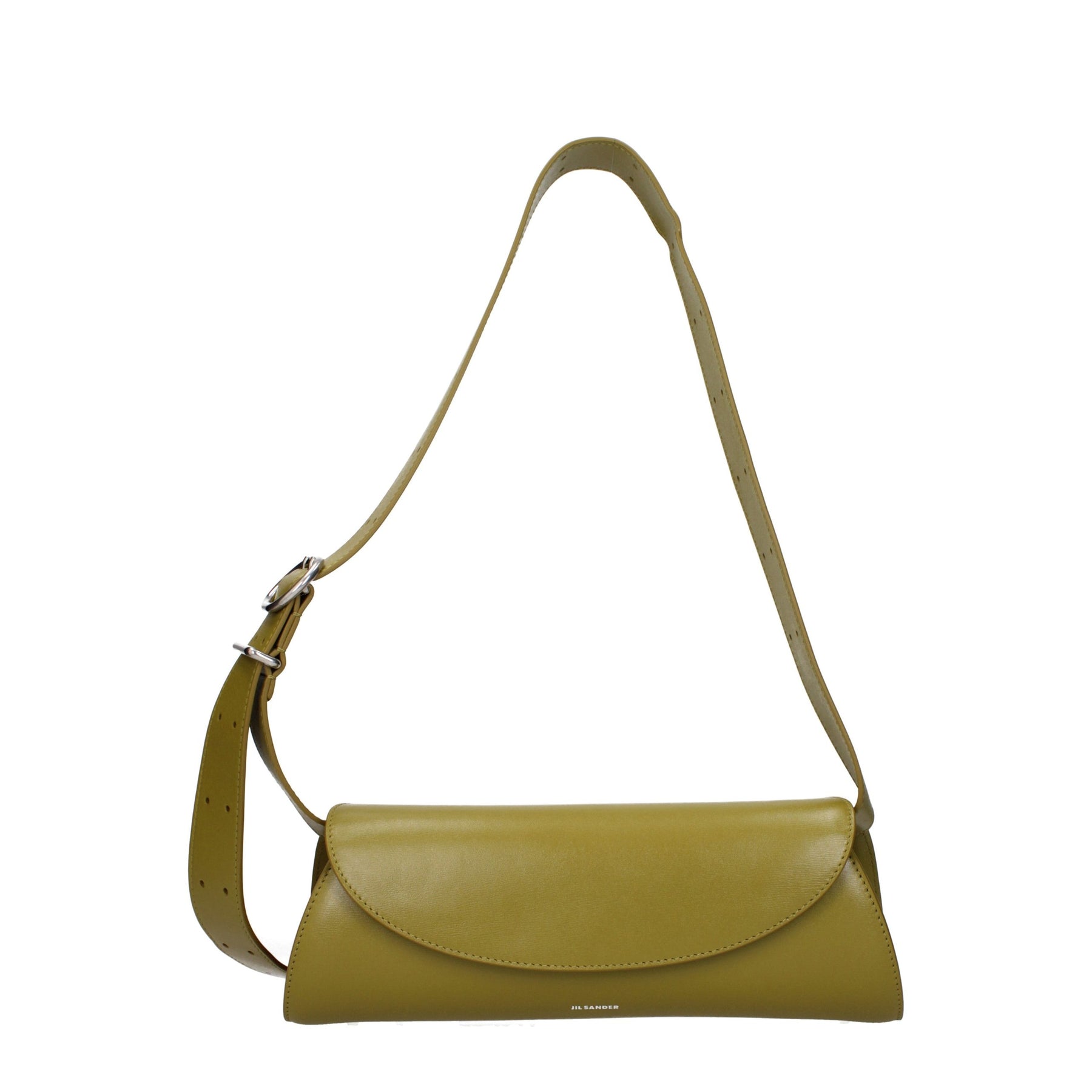 Jil Sander Green Leather Crossbody Bag | Regal Royce