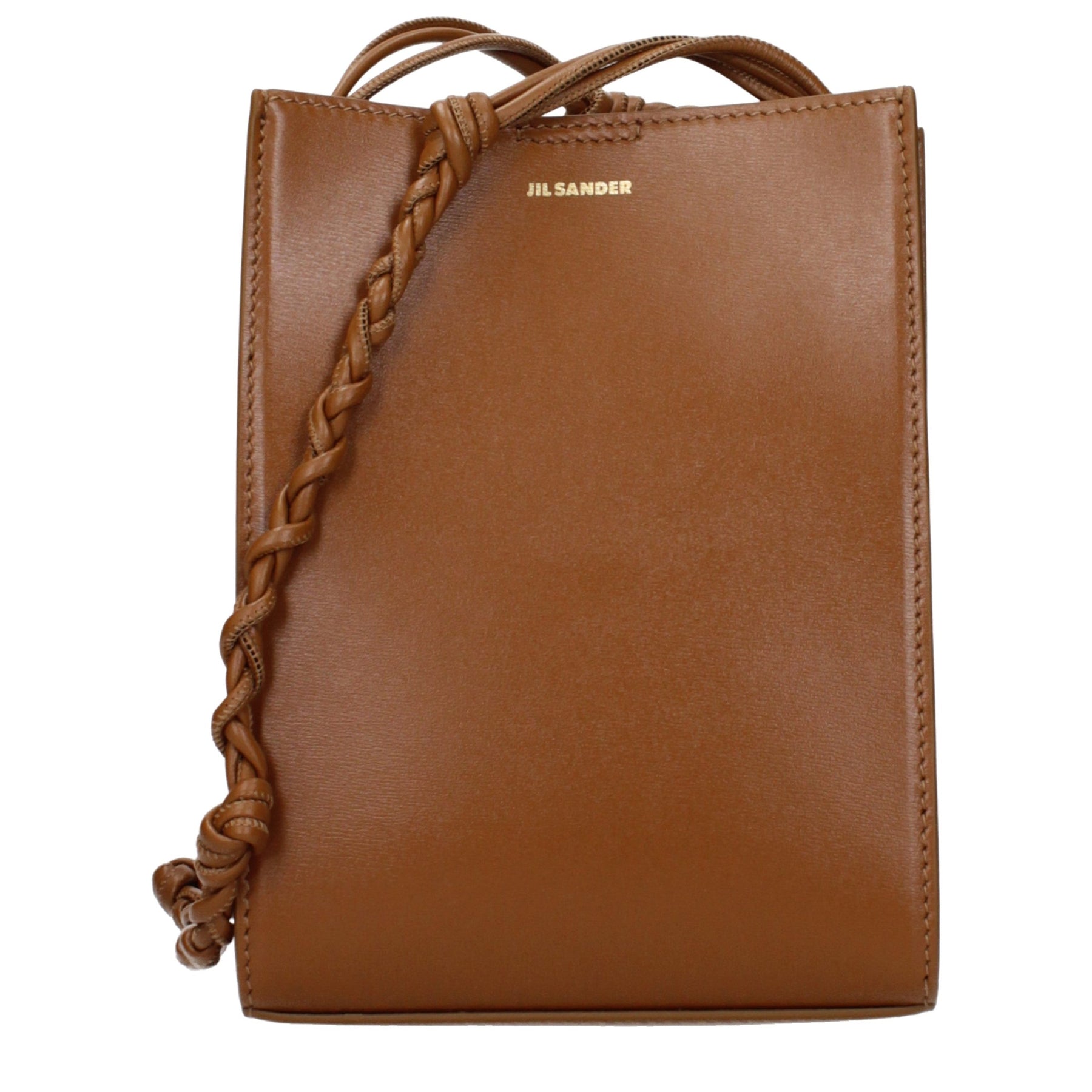 Jil Sander Brown Leather Crossbody Bag | Regal Royce