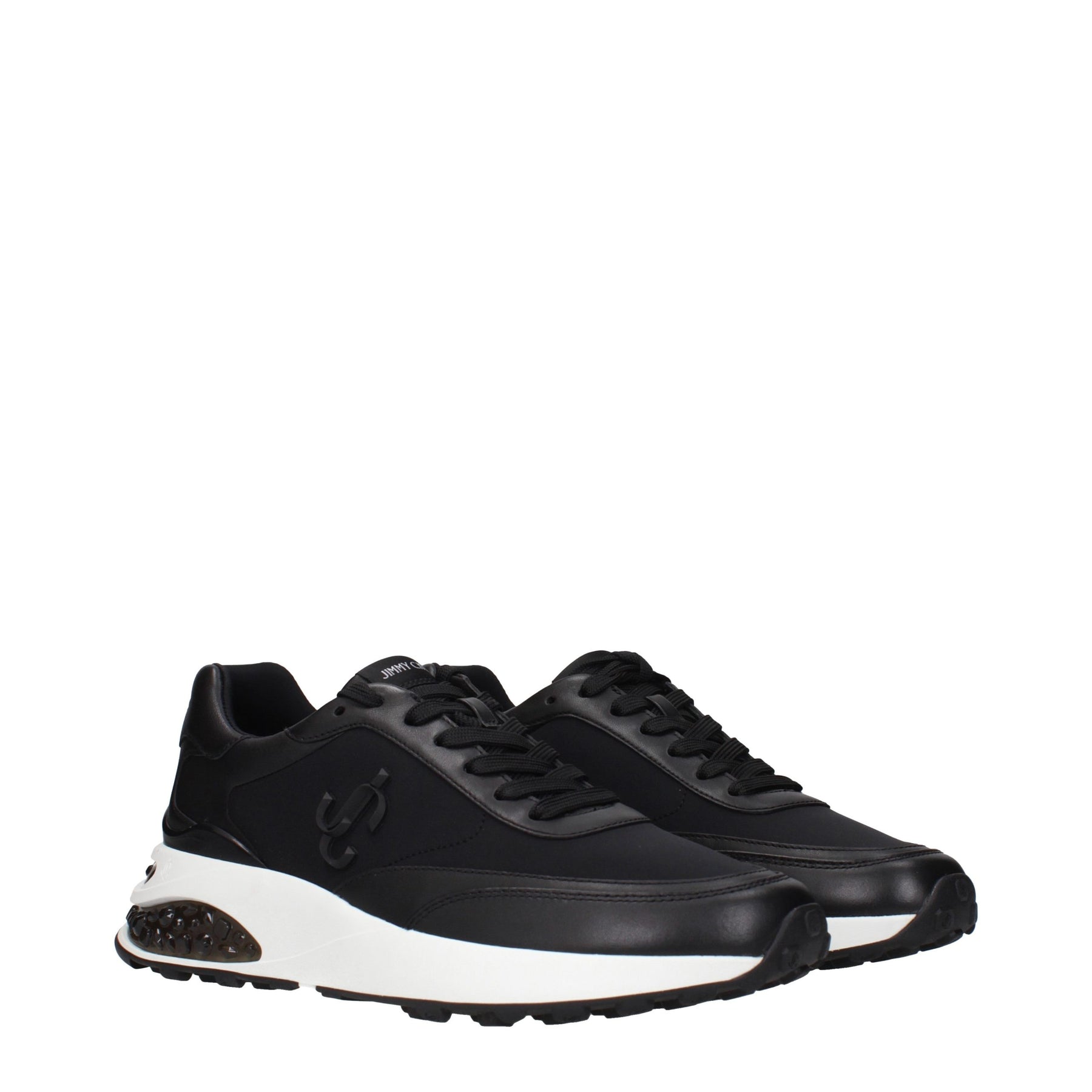 Jimmy Choo Black Fabric Athletic Sneakers | Regal Royce