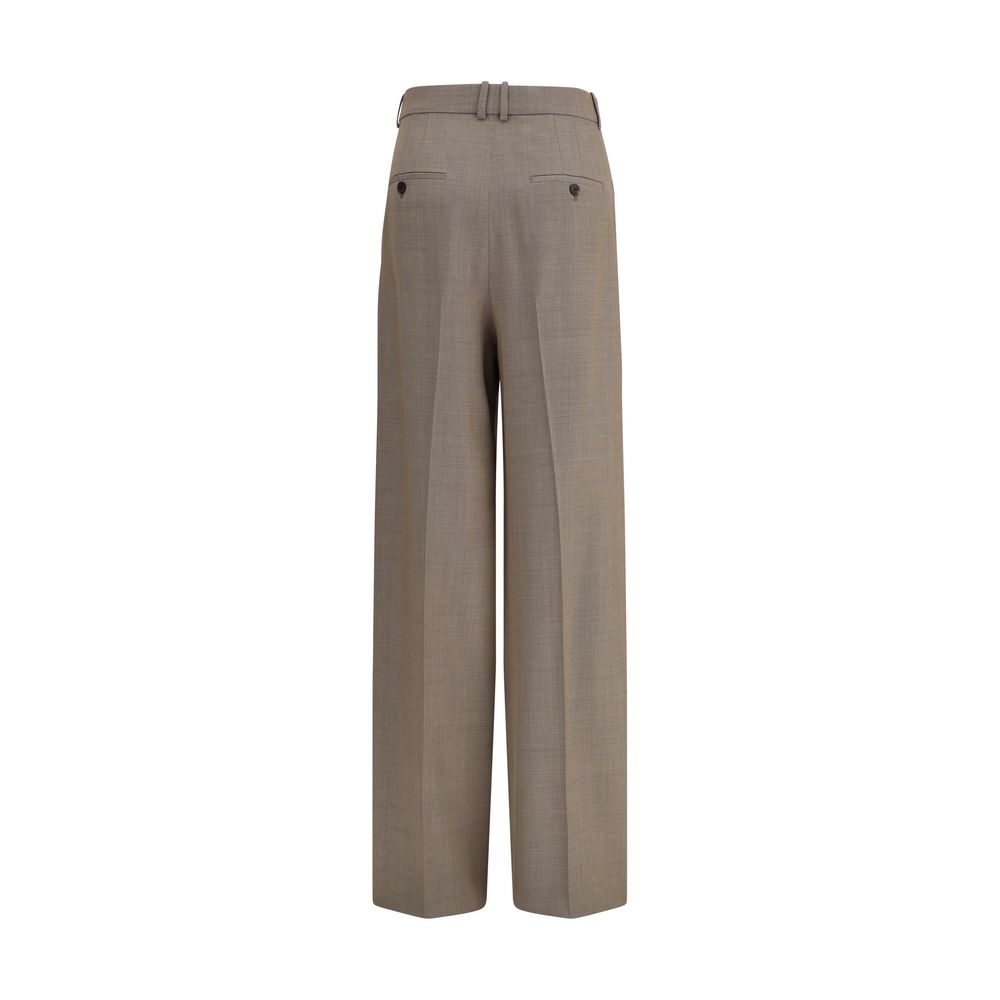 Saint Laurent Beige Wool Casual Pants | Regal Royce