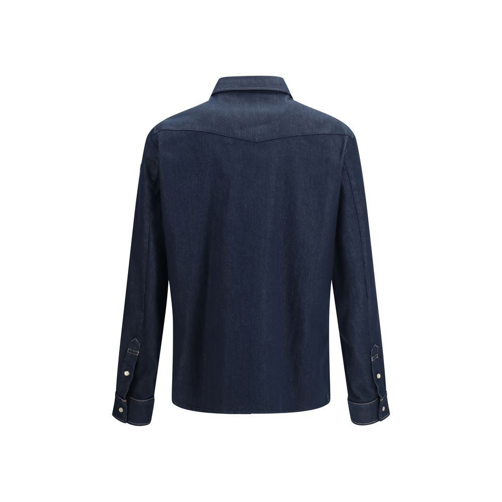 Moncler Blue Cotton Denim Jacket | Regal Royce