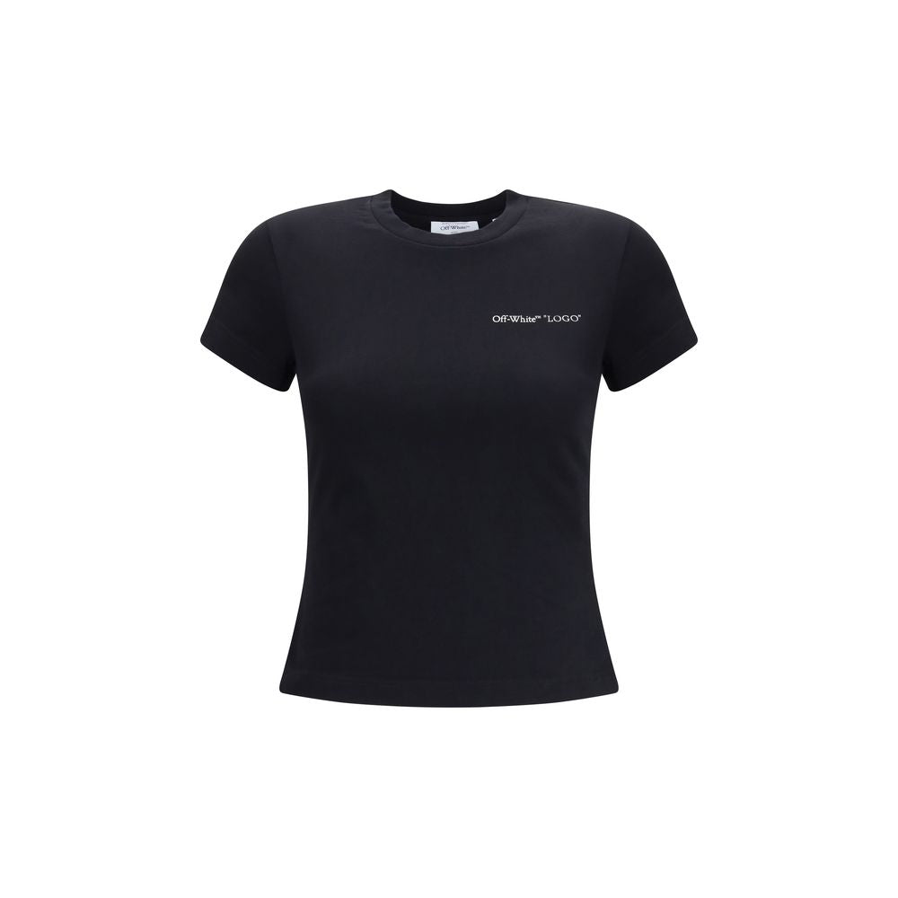 Off-White Black Cotton T-Shirt | Regal Royce