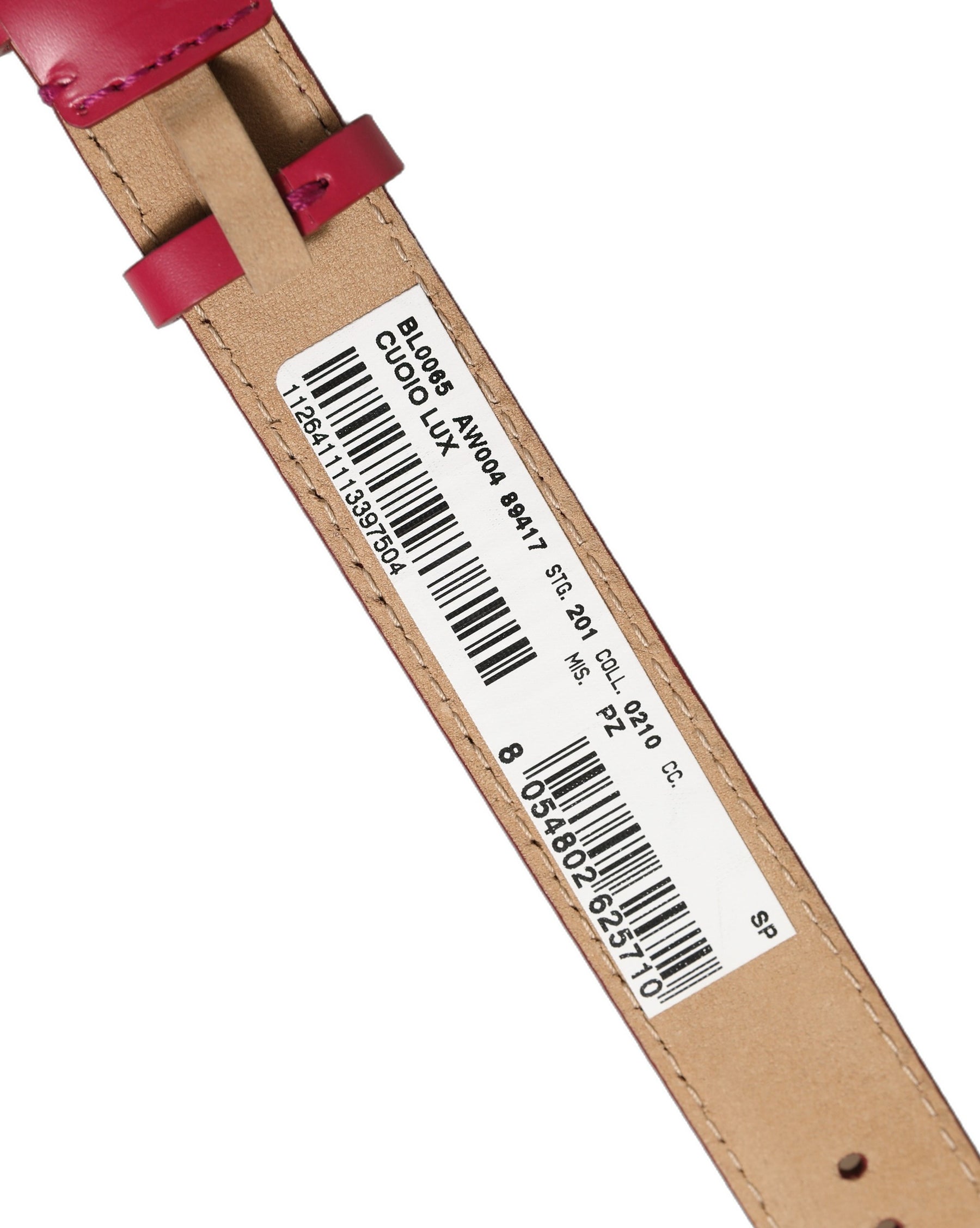 Dolce & Gabbana Red Calfskin Leather Gold Buckle Belt Strap Bracelet | Regal Royce