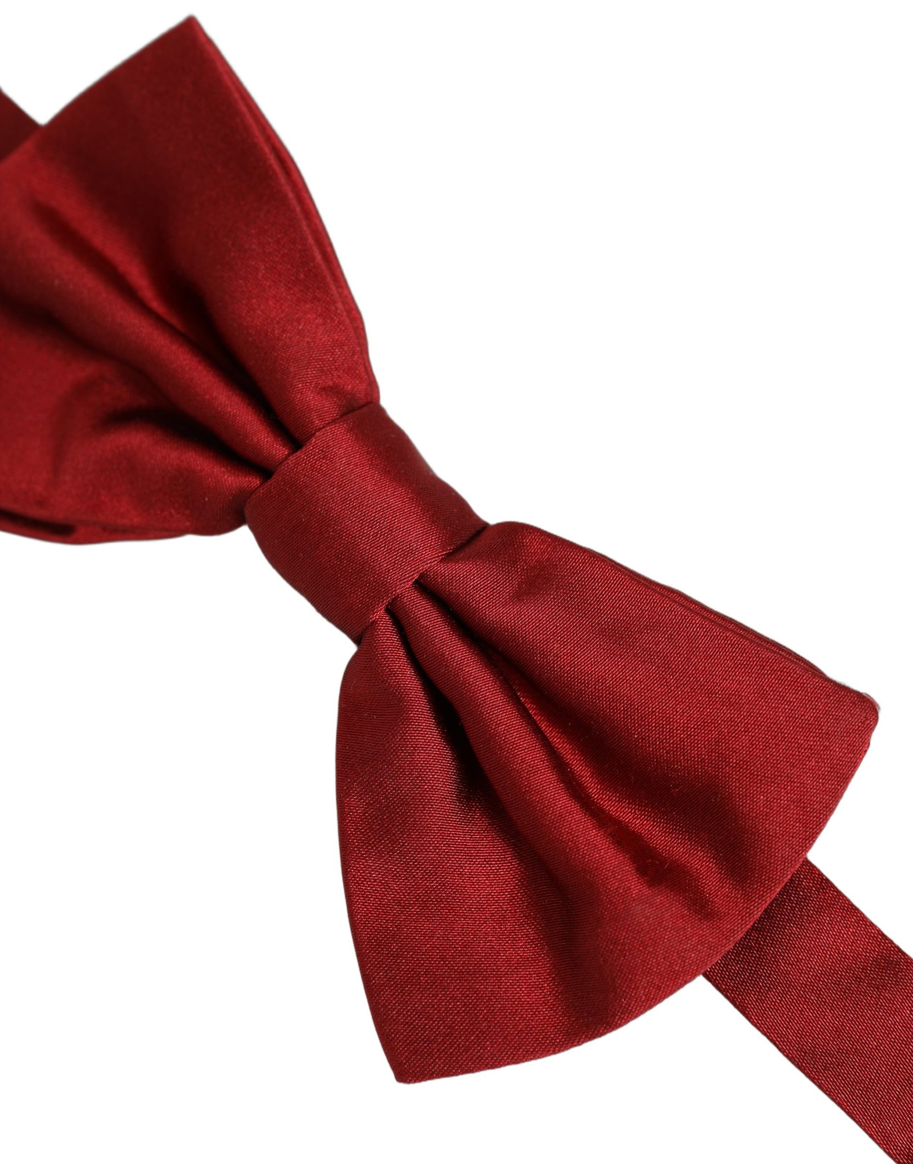 Dolce & Gabbana Men Red 100% Silk Adjustable Neck Papillon Bow Tie | Regal Royce