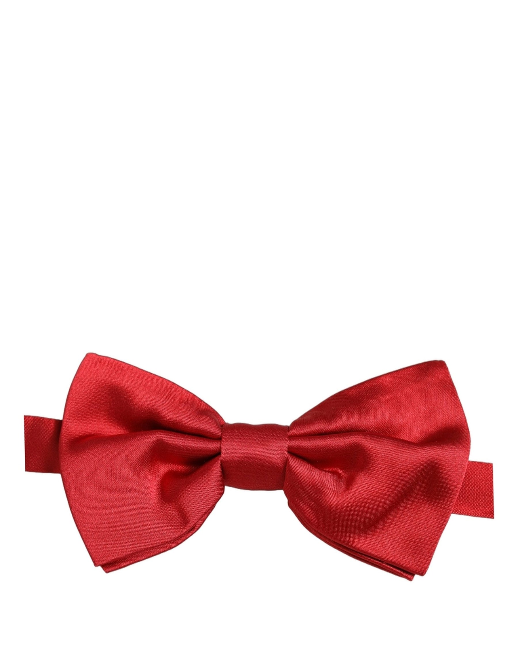 Dolce & Gabbana Men Red 100% Silk Adjustable Neck Papillon Bow Tie | Regal Royce