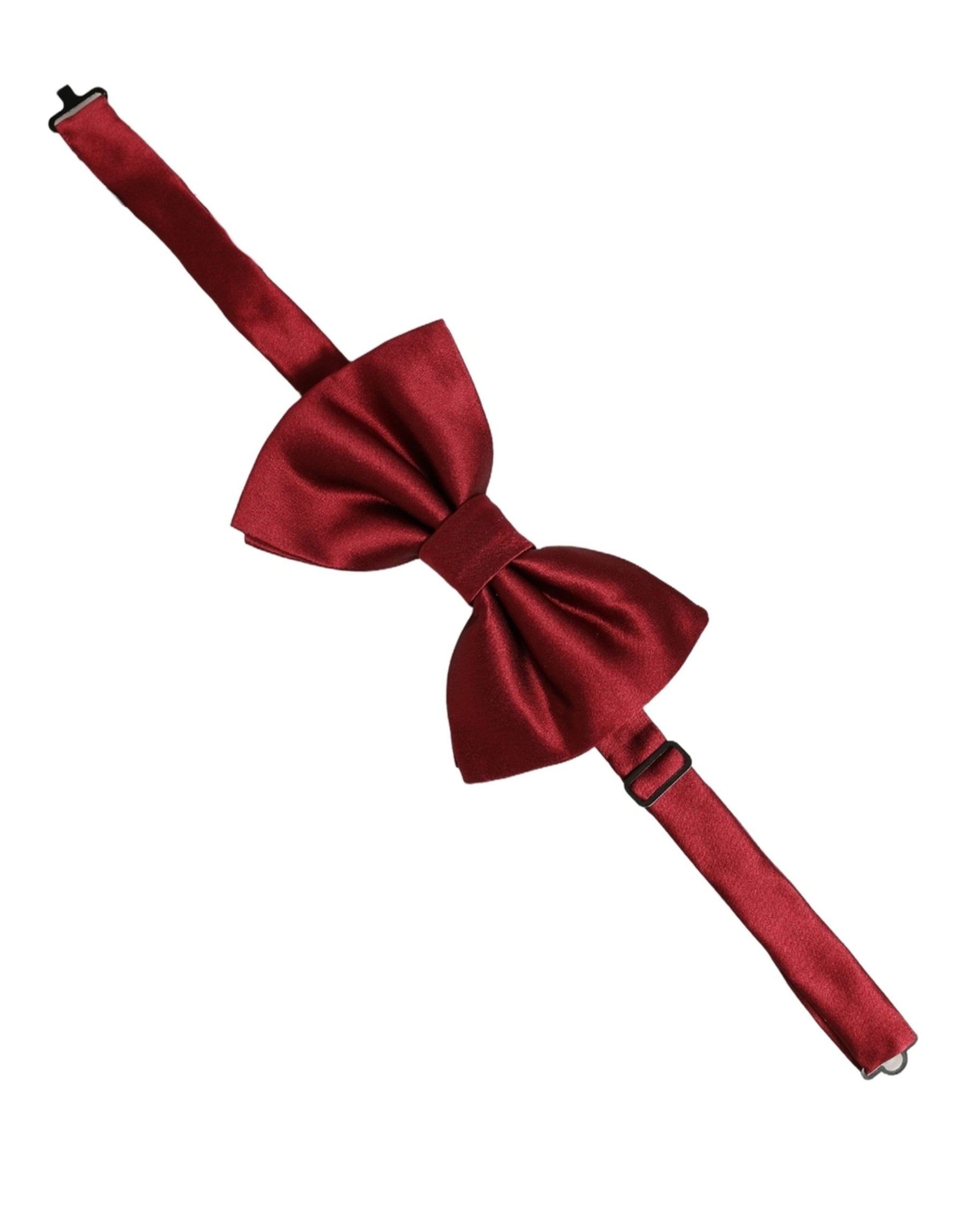 Dolce & Gabbana Men Red 100% Silk Adjustable Neck Papillon Bow Tie | Regal Royce
