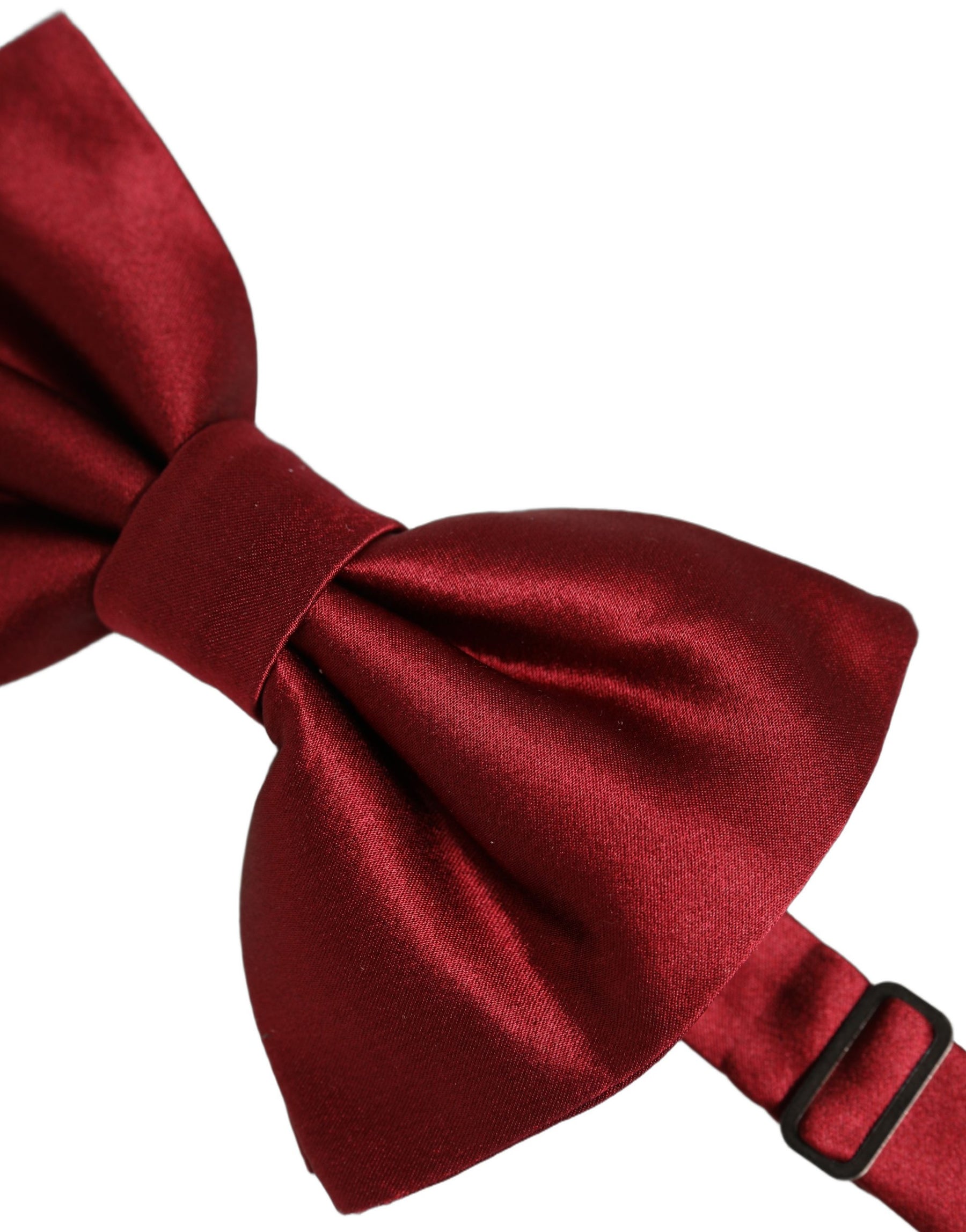 Dolce & Gabbana Men Red 100% Silk Adjustable Neck Papillon Bow Tie | Regal Royce