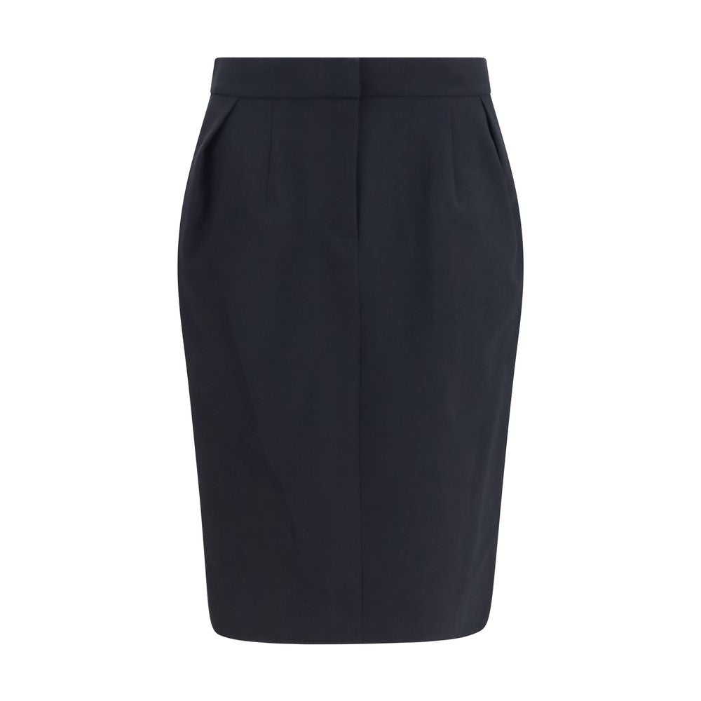 Magda Butrym Black Cotton Midi Skirt | Regal Royce