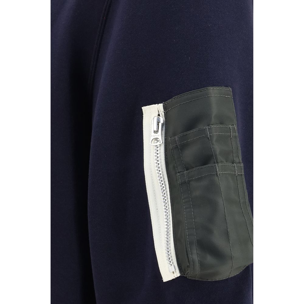 Sacai Blue Cotton Polo Shirt | Regal Royce