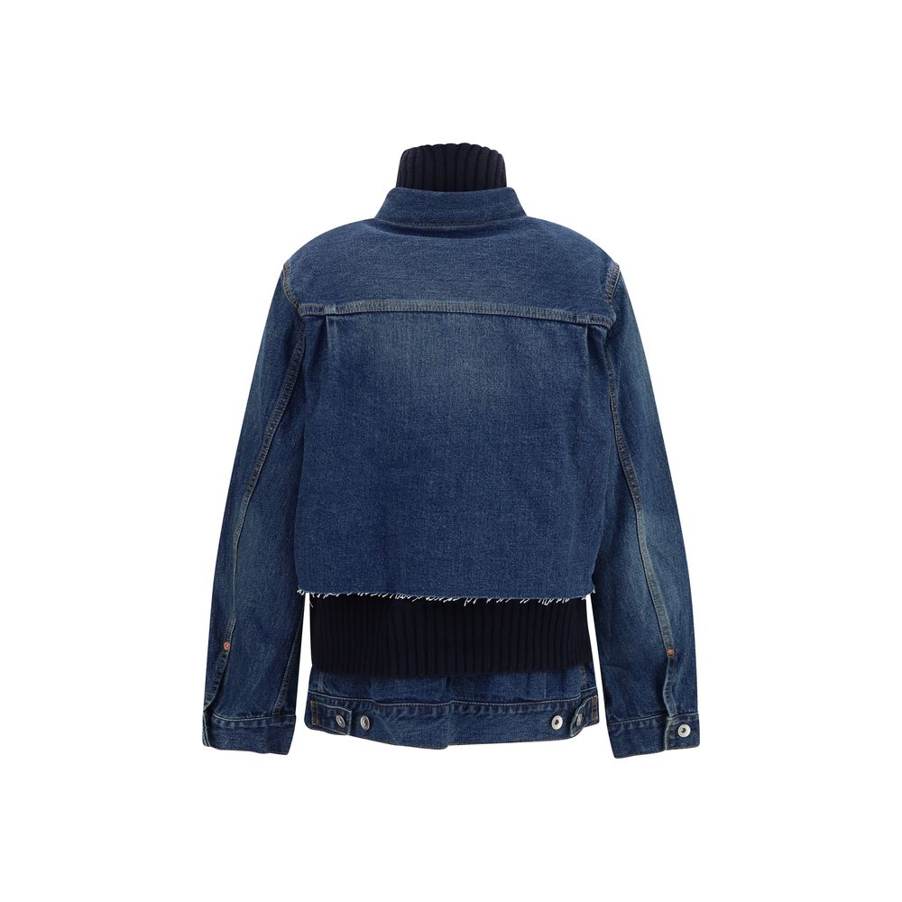 Sacai Blue Cotton Denim Jacket | Regal Royce