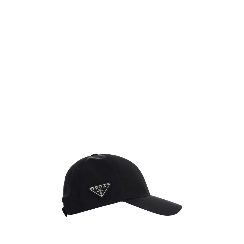 Prada Black Recycled Polyamide Cap (Baseball Hat) | Regal Royce