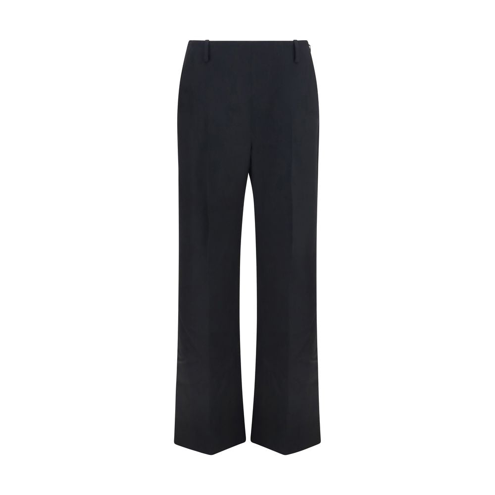 Khaite Black Polyester Casual Pants | Regal Royce