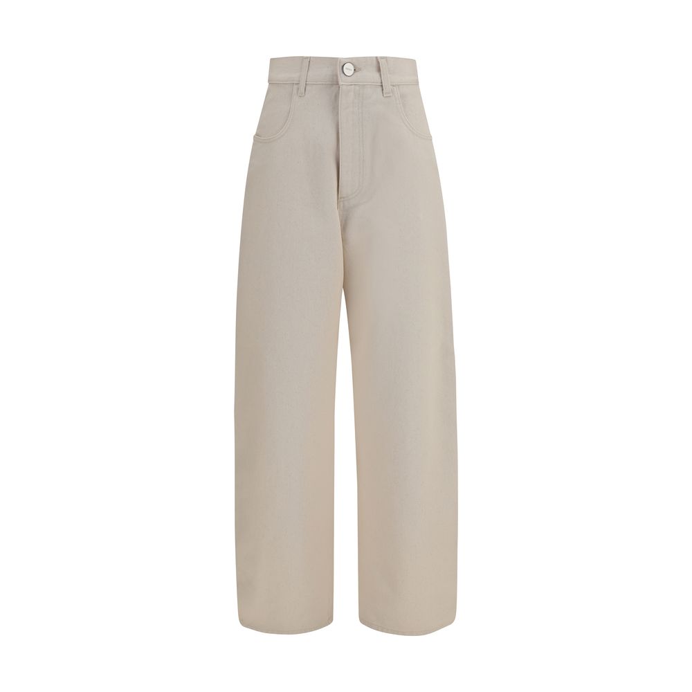 Rohe Beige Cotton Straight-Leg Jeans | Regal Royce