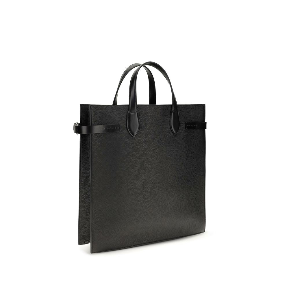 Valentino Garavani Black Calf Leather Bos Taurus Shoulder Bag | Regal Royce