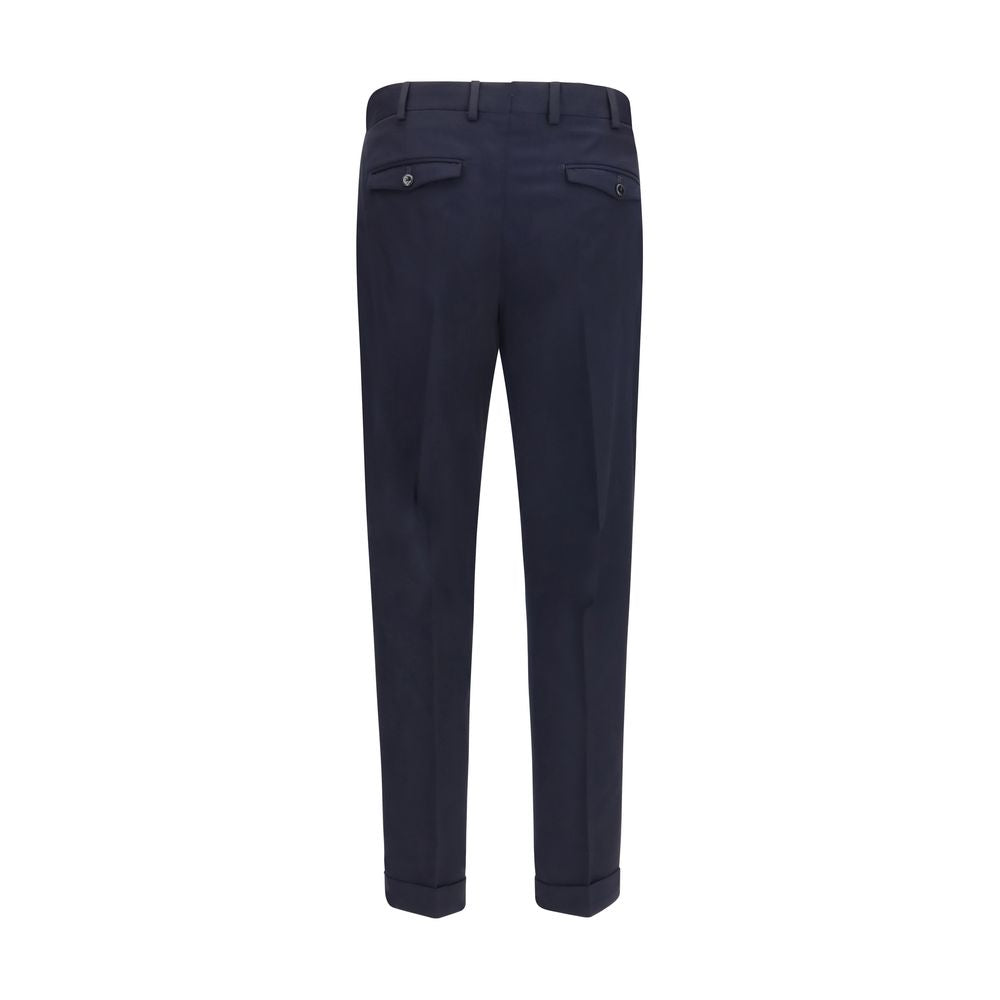 PT Torino Blue Wool Oves Aries Casual Pants | Regal Royce