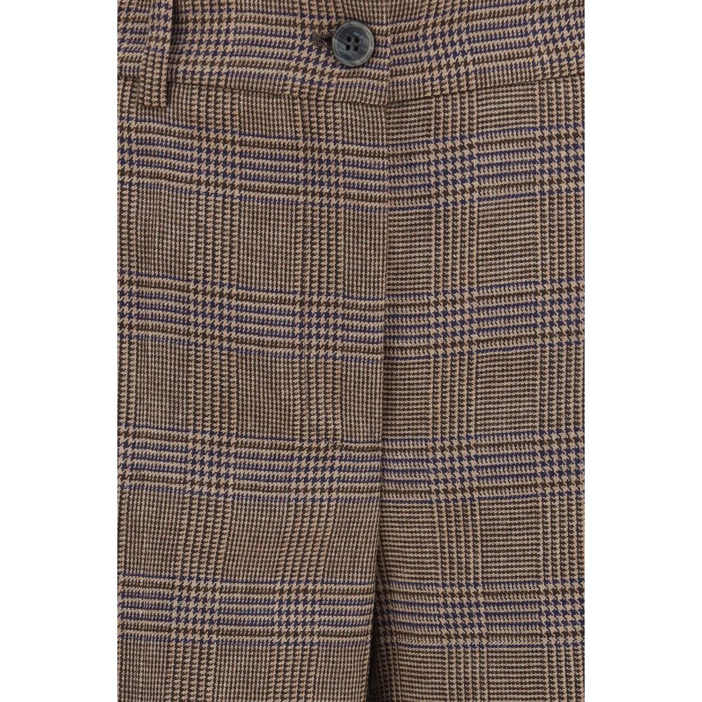 P.A.R.O.S.H. Brown Wool Oves Aries Casual Pants | Regal Royce