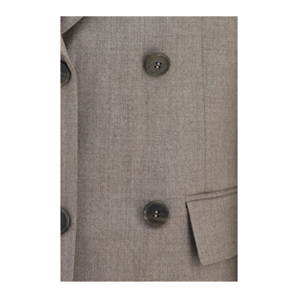 P.A.R.O.S.H. Beige Wool Oves Aries Blazer | Regal Royce