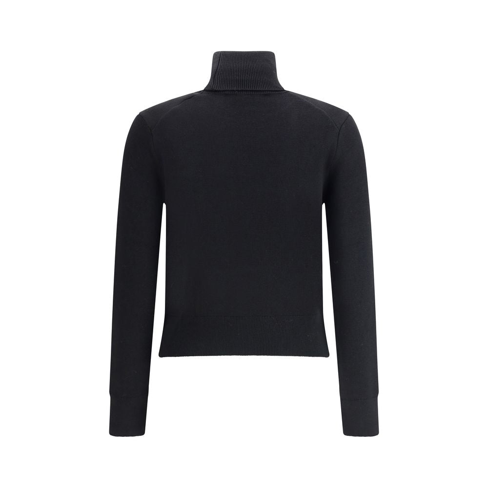 Ami Paris Black Merino Wool Turtleneck | Regal Royce