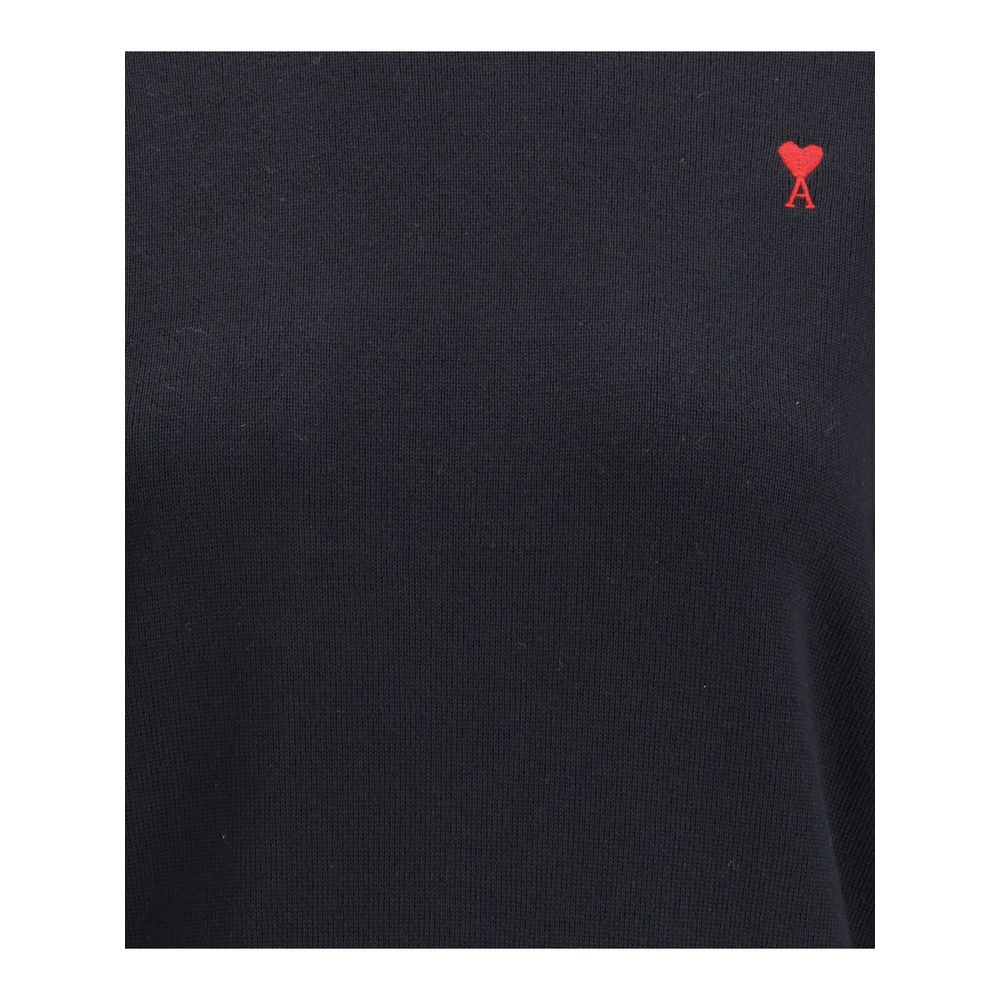 Ami Paris Black Wool Oves Aries Sweatshirt | Regal Royce