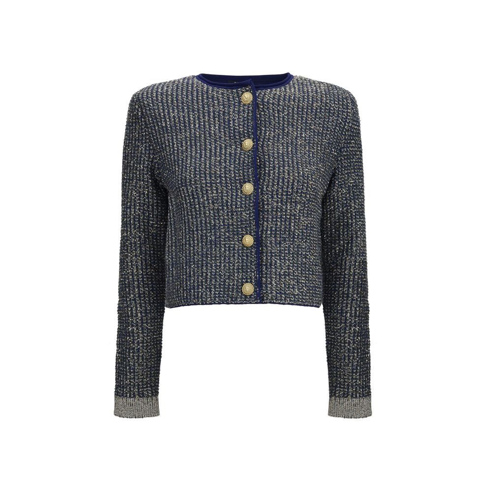 Balmain Blue Polyamide Cardigan | Regal Royce