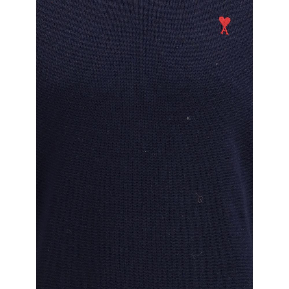 Ami Paris Blue Cotton Sweatshirt | Regal Royce