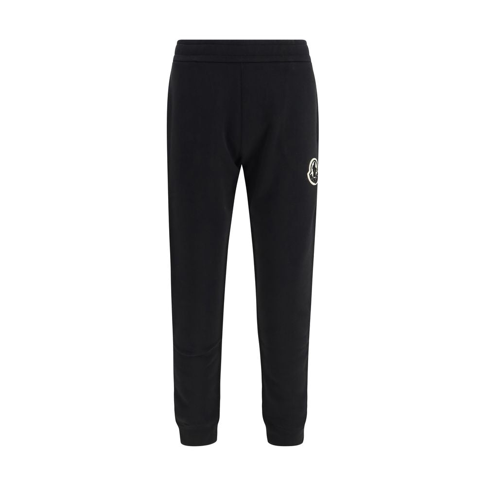 Moncler Black Cotton Athletic Pants | Regal Royce